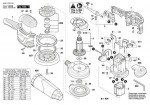 Bosch 3 601 C7B 151 GEX 150 AVE Random orbital sander Spare Parts